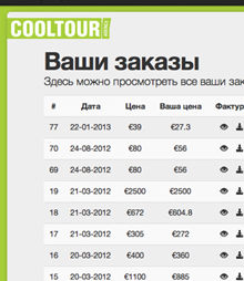 software for Cool Tour
